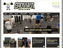 Tablet Screenshot of crossfitnewtown.com